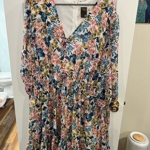 Super cute floral dress. Perfect for Easter!